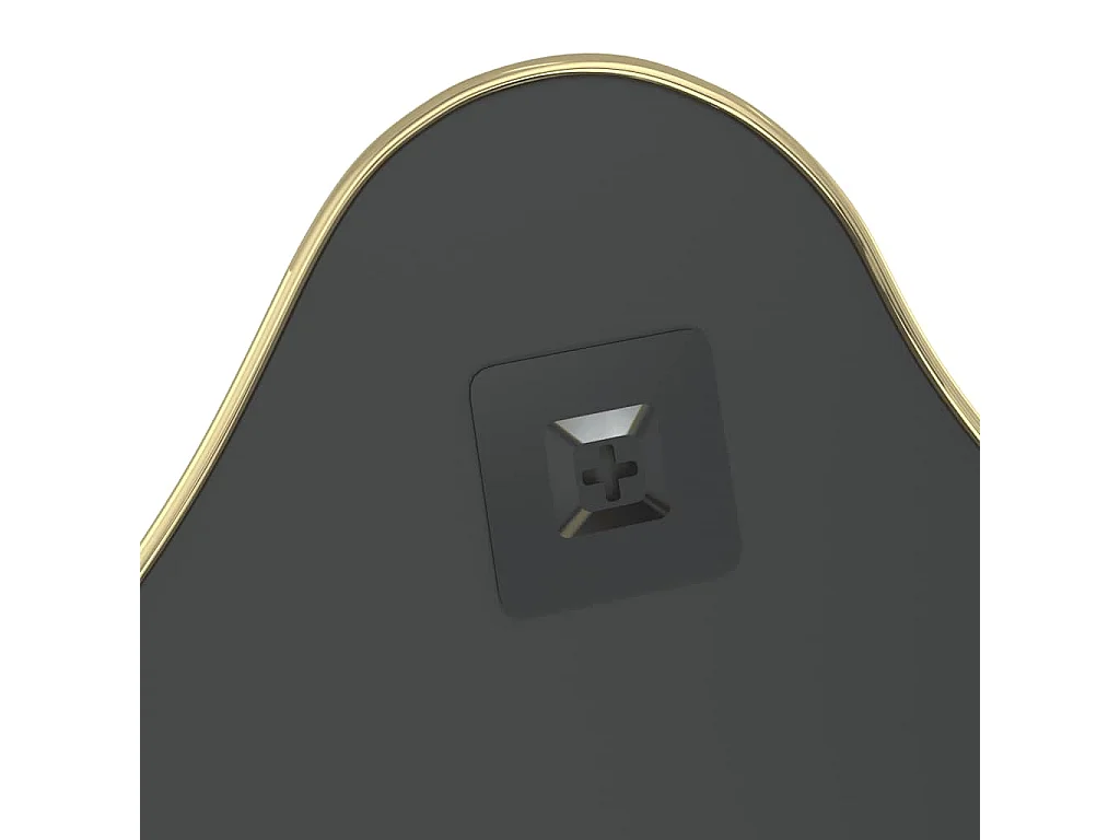 Espejo de pared dorado 50x40 cm