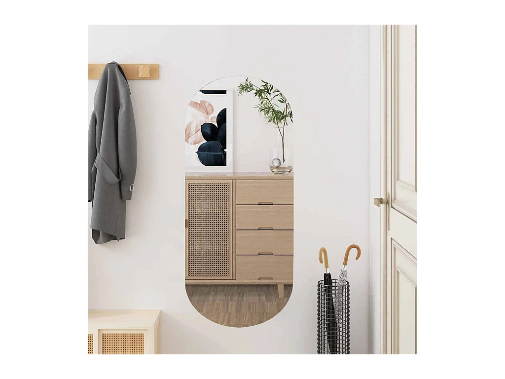 Wandspiegel 35x80 cm Ovaal glas