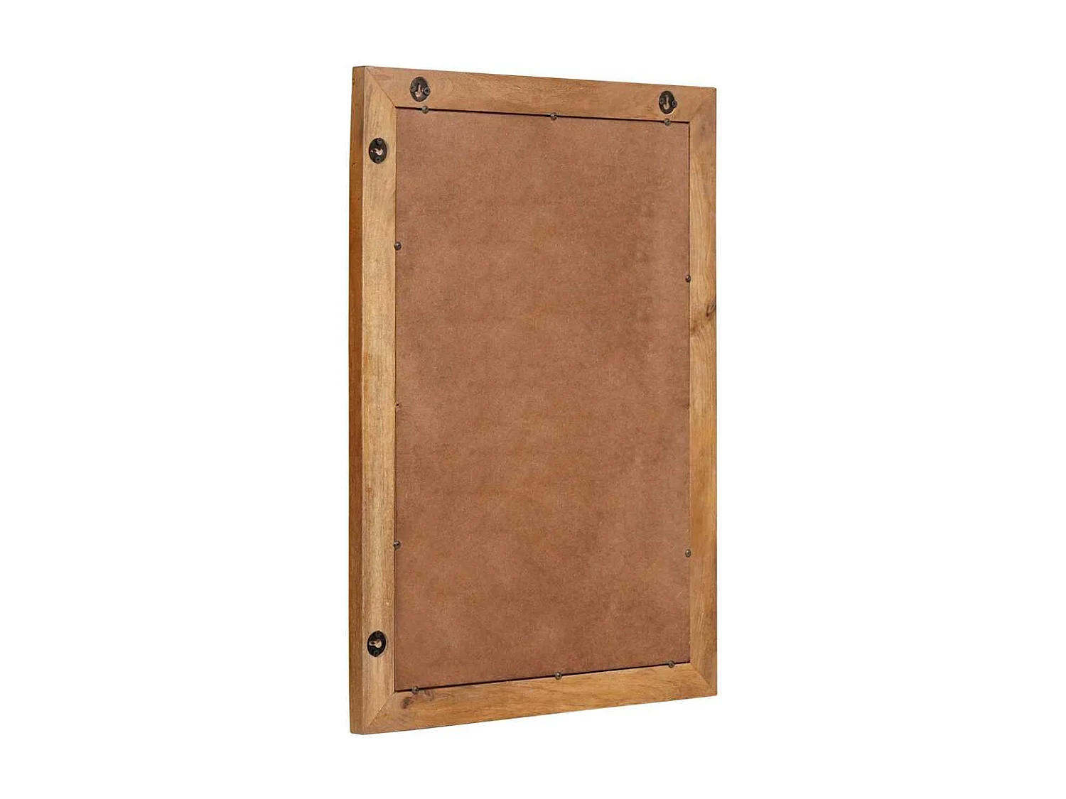 Miroir Marron clair 57 x 70 x 3 cm bois de manguier massif