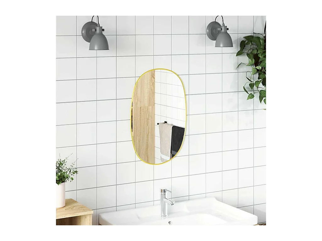 Goldener Wandspiegel 50x35 cm