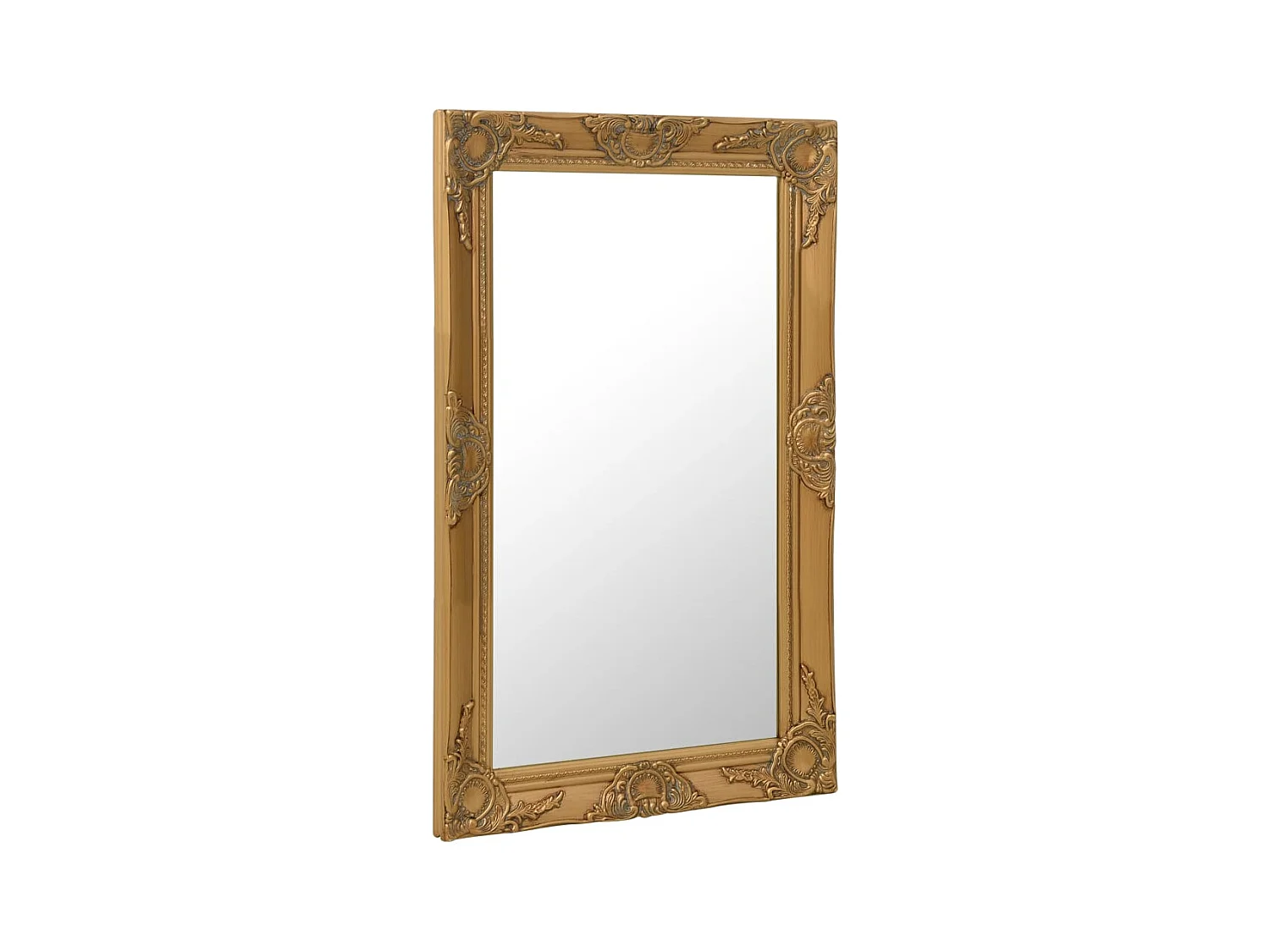 Specchio da parete in stile barocco 50x80 cm Oro