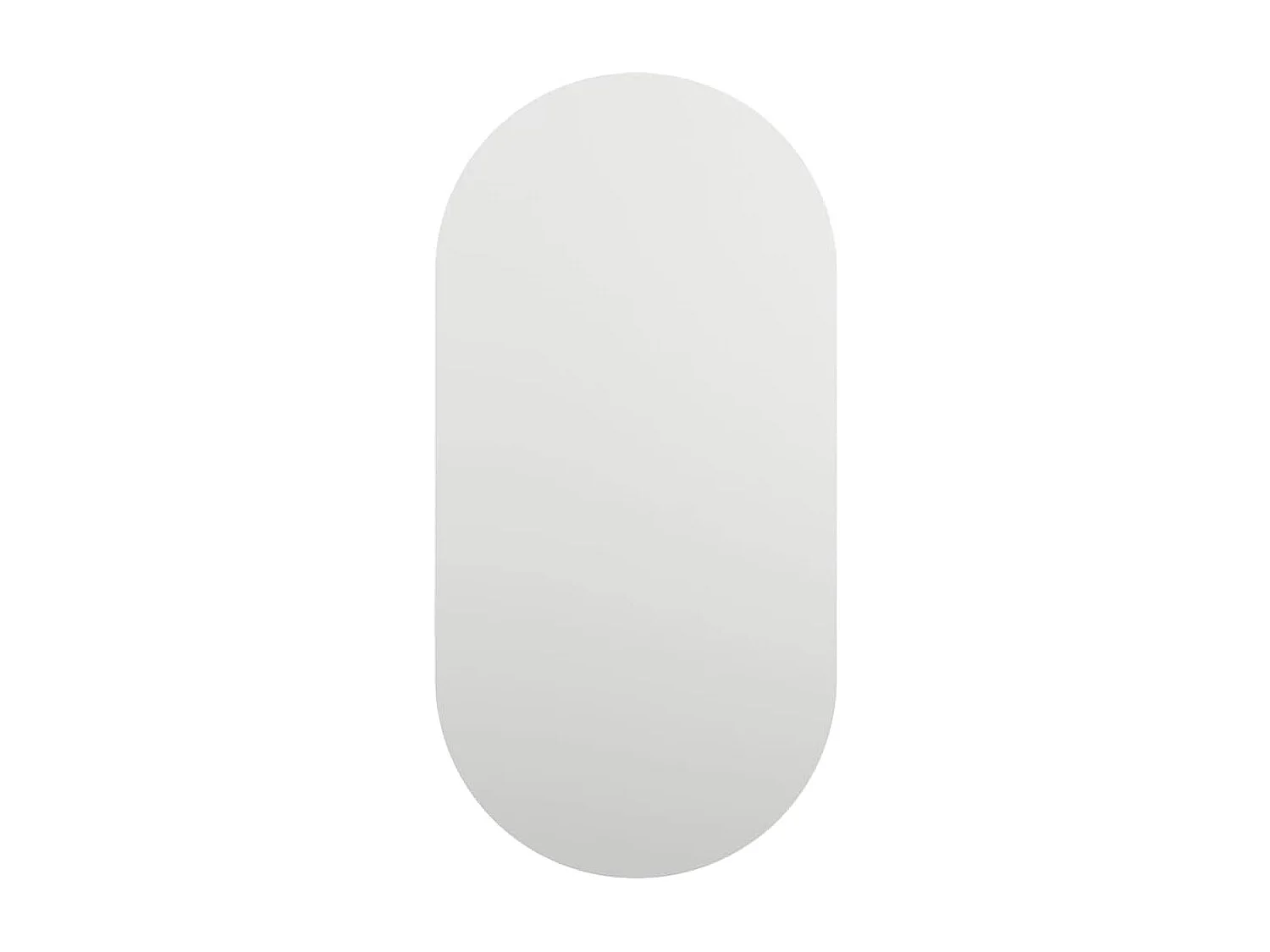 Spiegel mit LED-Beleuchtung 80x40 cm Oval Glas
