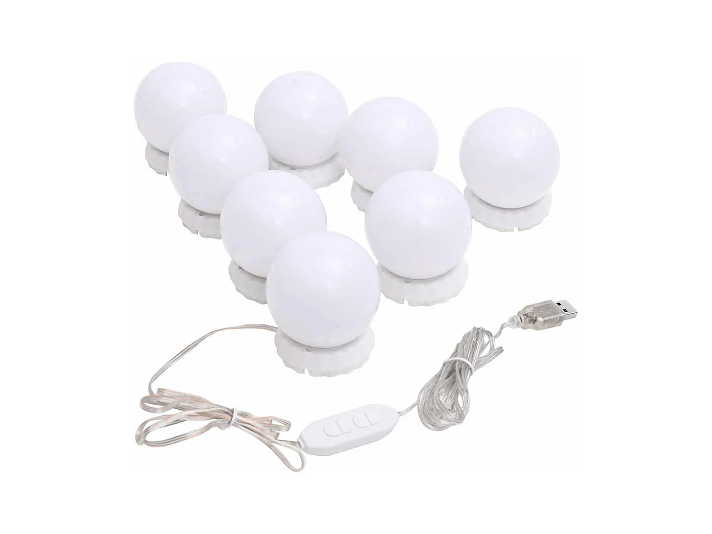 Spiegel met LED-verlichting 80x40 cm Ovaal Glas