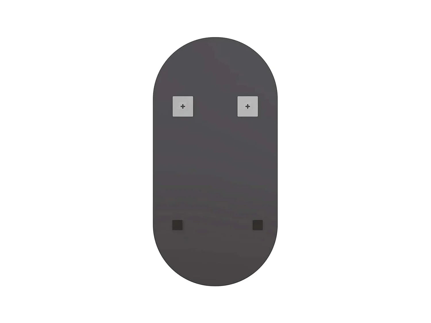 Spiegel met LED-verlichting 80x40 cm Ovaal Glas