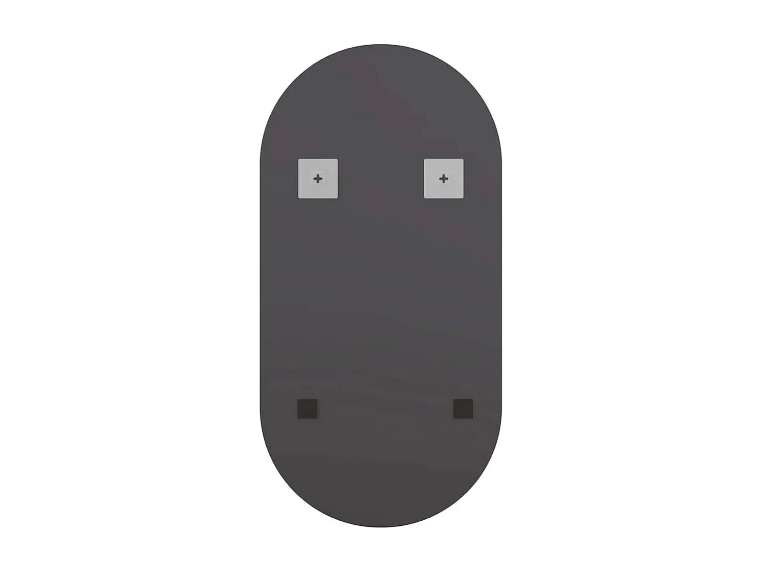 Specchio con illuminazione LED 80x40 cm Ovale Vetro