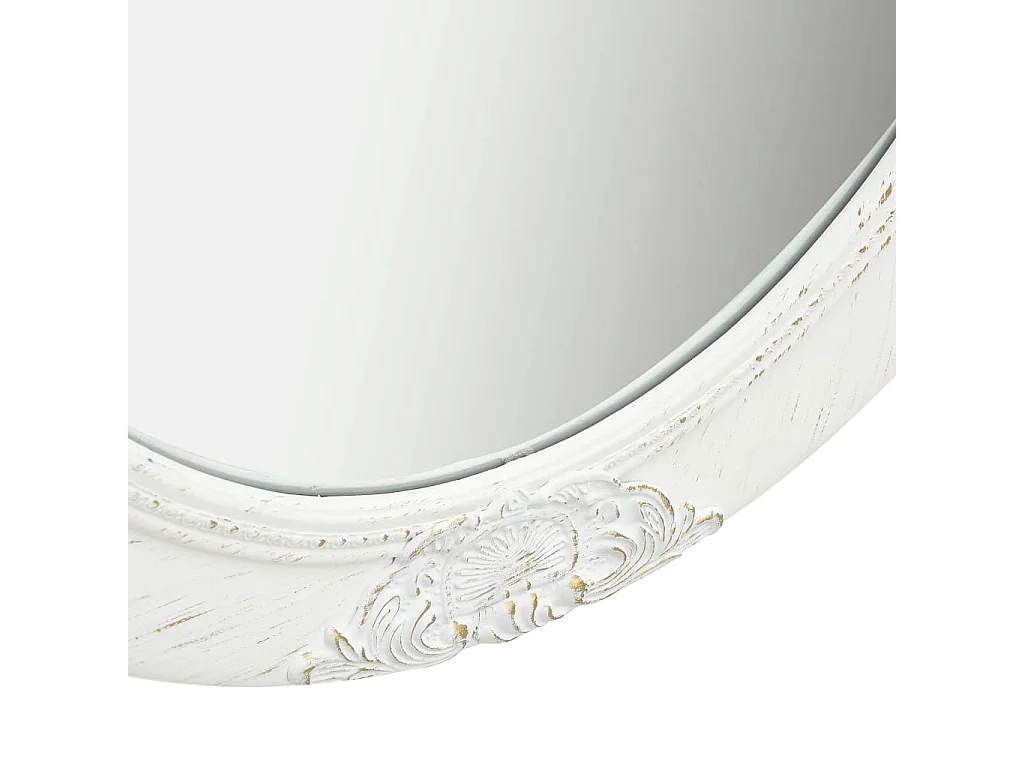 Espejo de pared estilo barroco 50x60 cm Blanco