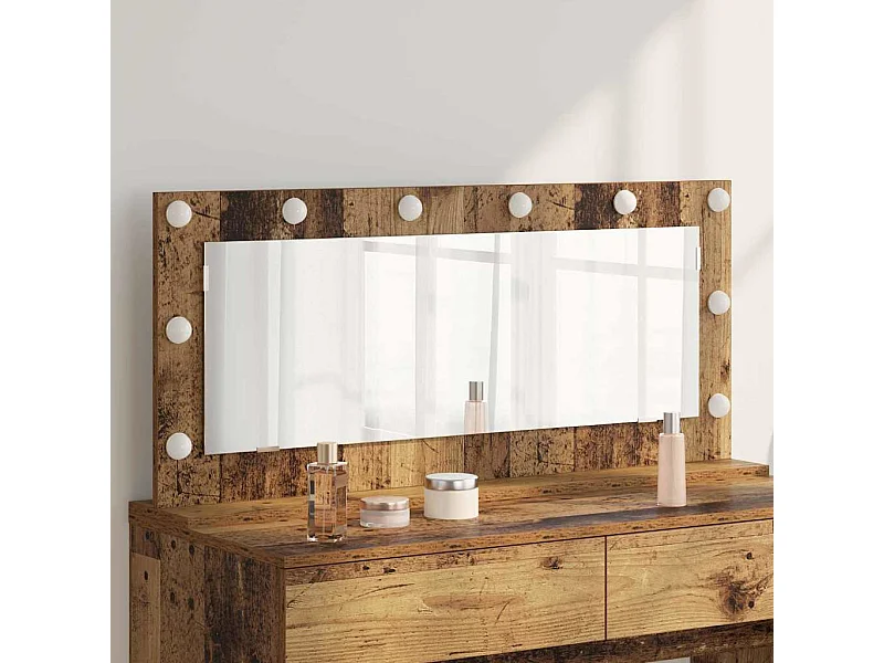 Specchio da toeletta con specchio Legno antico 100 x 45 x 18 cm