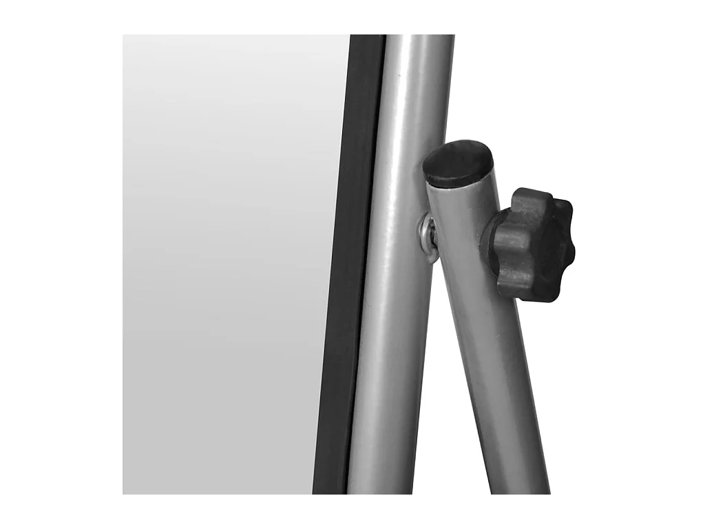 Rechthoekige vrijstaande spiegel in volledige lengte, grijs