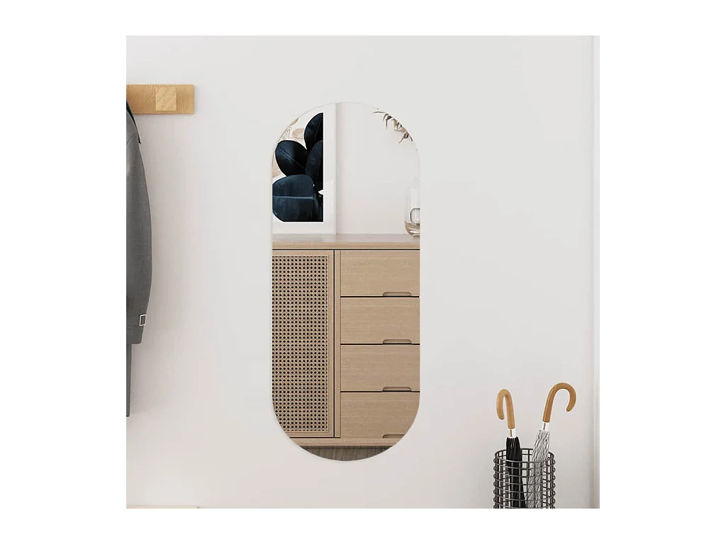 Specchio da parete 25x60 cm Vetro ovale