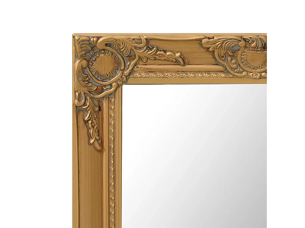 Specchio da parete in stile barocco 50x60 cm Oro