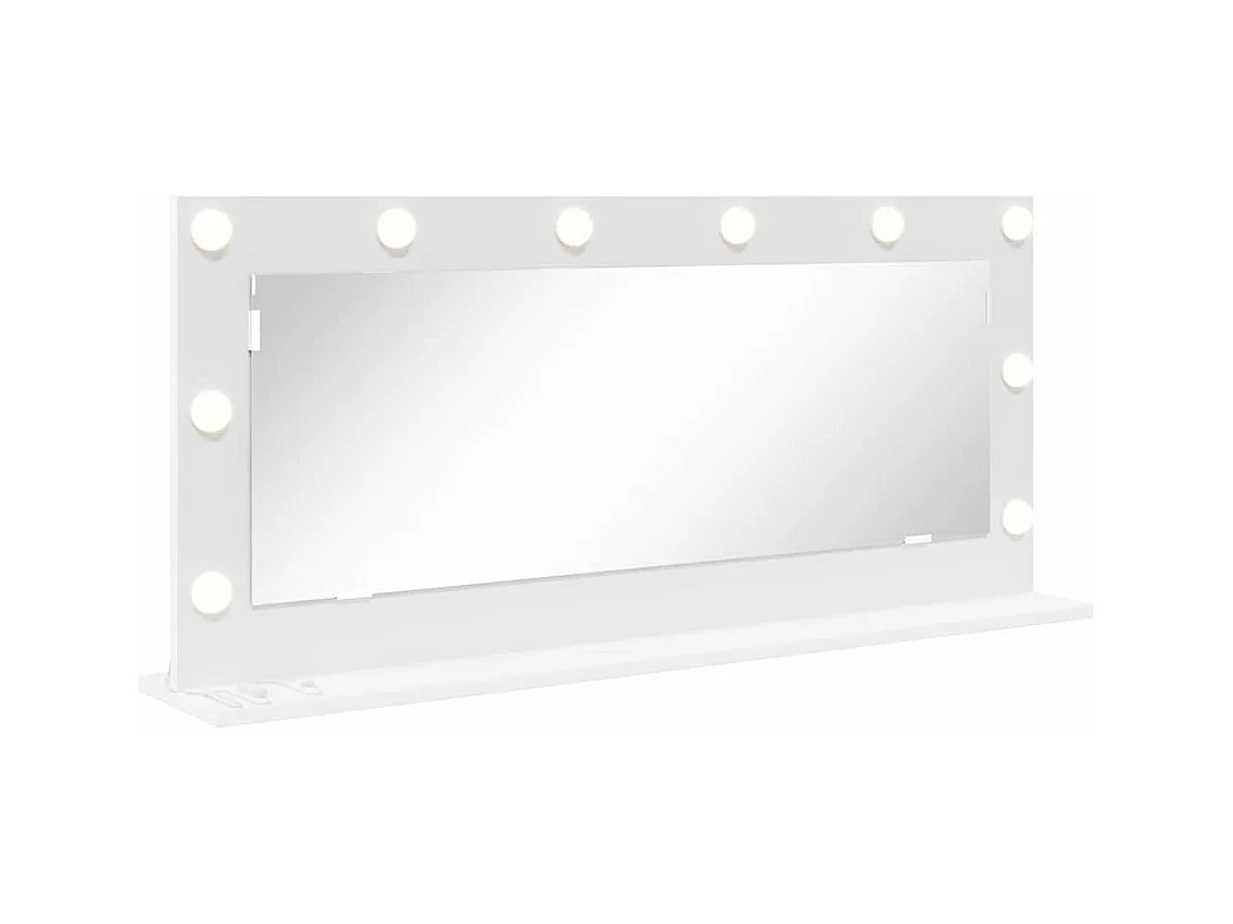 Kosmetikspiegel mit LED-Beleuchtung Weiß 100 x 45 x 18 cm
