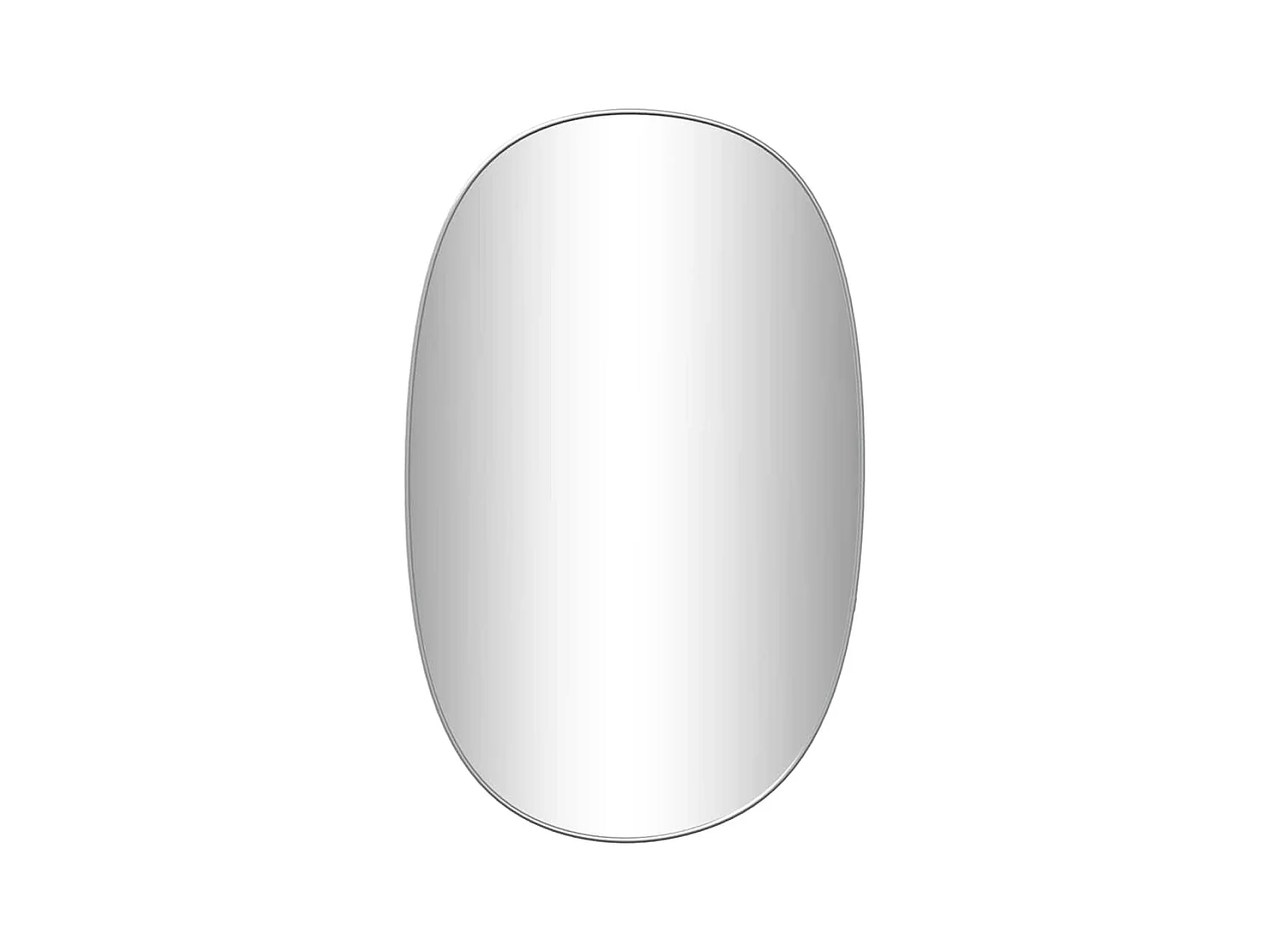 Miroir mural Argenté 70x45 cm