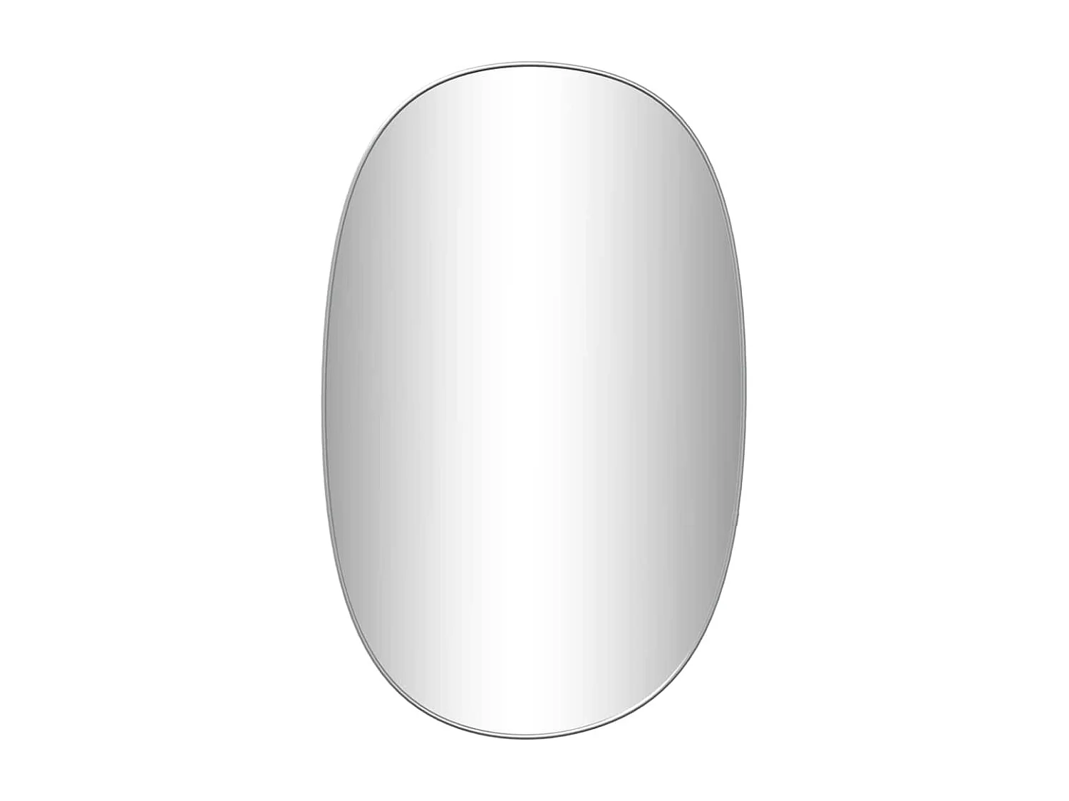 Miroir mural Argenté 70x45 cm