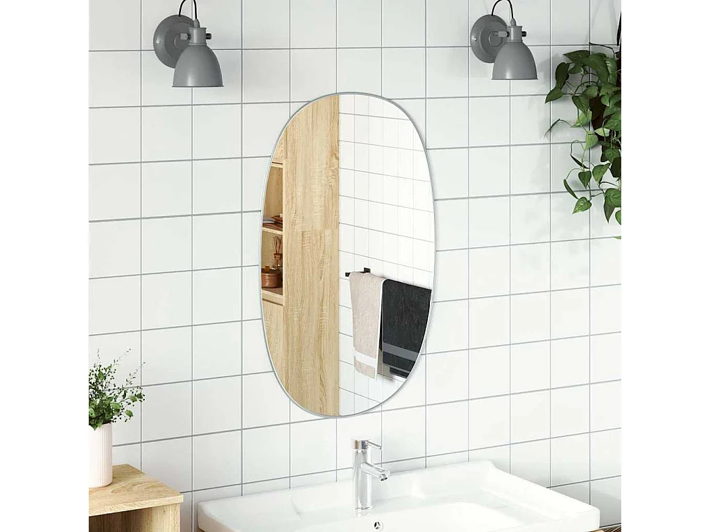 Miroir mural Argenté 70x45 cm
