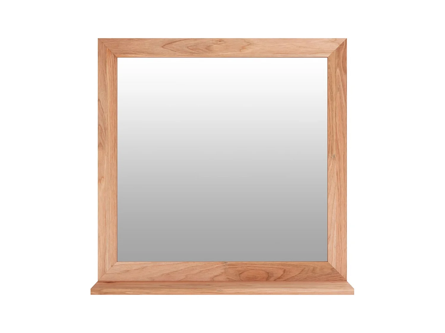 Wandspiegel 55x55 cm Massief notenhout