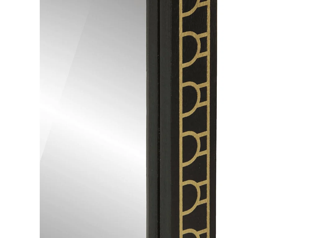 Espejo de baño 50x70x2,5 cm madera maciza de mango y cristal