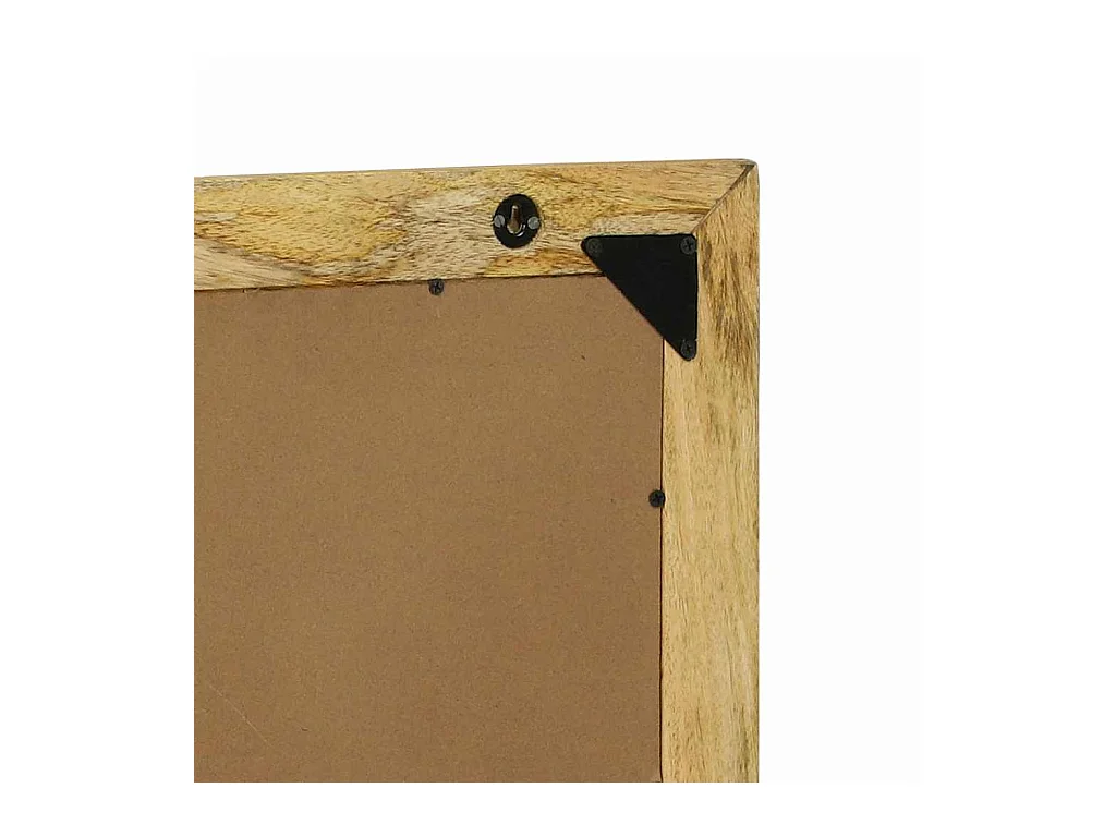 Miroir de salle de bain Marron Bois Mango Solide et Brut