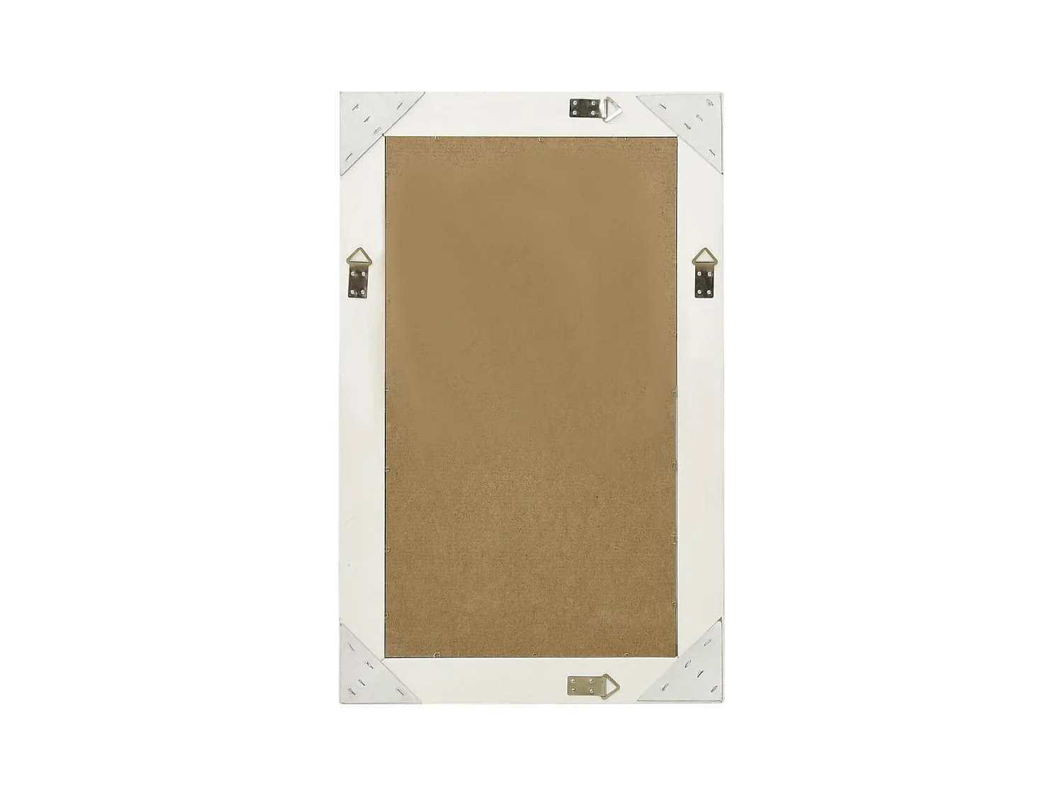 Espejo de pared estilo barroco 50x80 cm Blanco