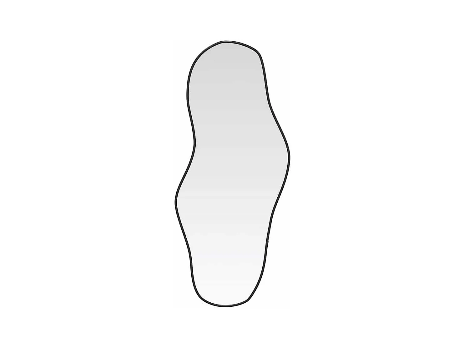 Miroir mural Noir 100x45 cm