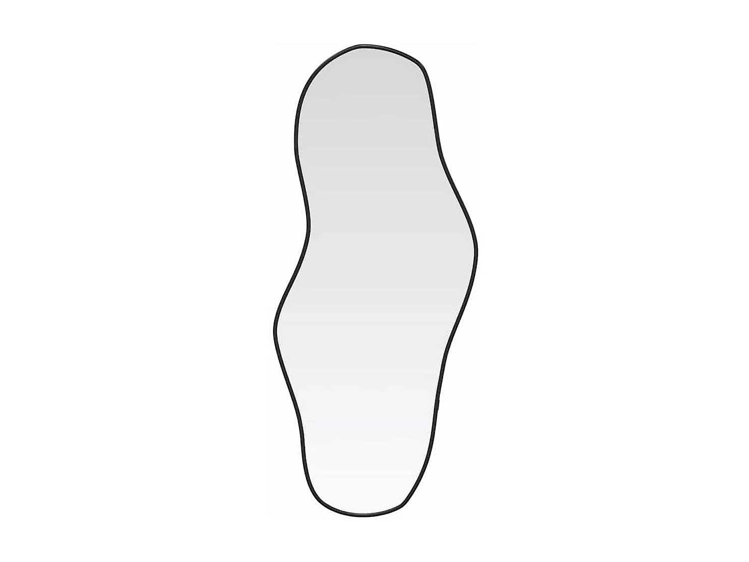 Miroir mural Noir 100x45 cm