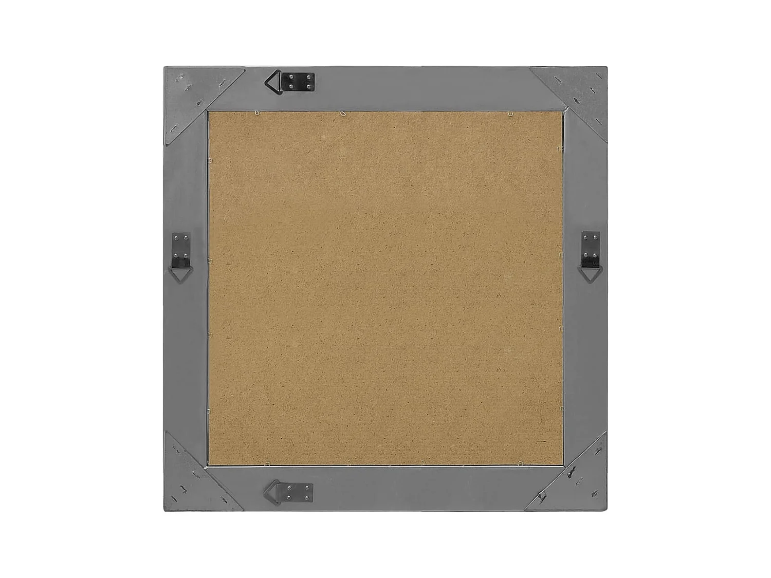 Wandspiegel in barokstijl 60x60 cm zwart