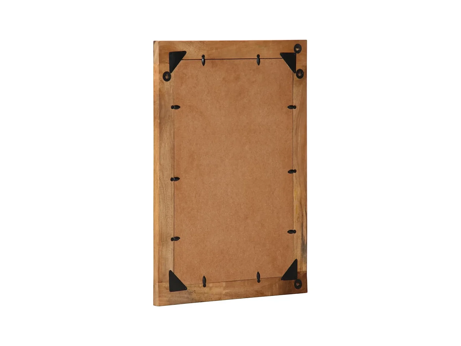 Espejo de baño 50x70x2,5 cm madera maciza de mango y cristal