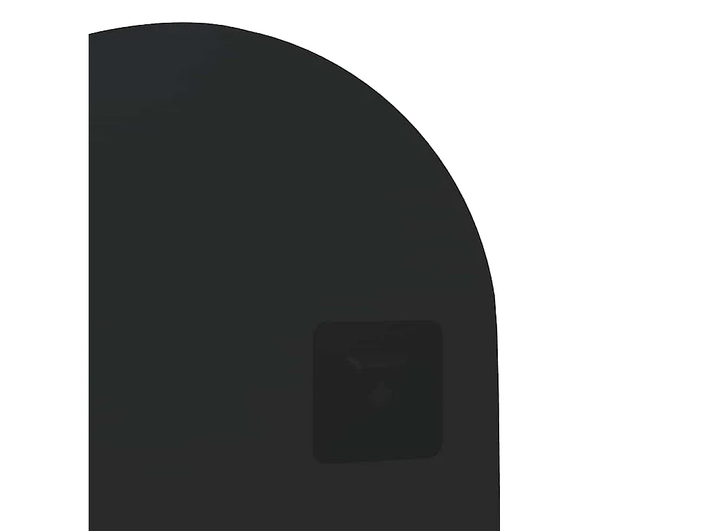 Specchio da parete con luci LED 45x100 cm vetro ovale