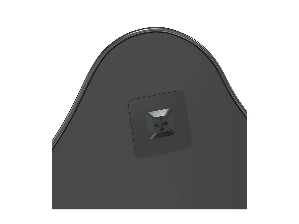 Zwarte wandspiegel 50x40 cm