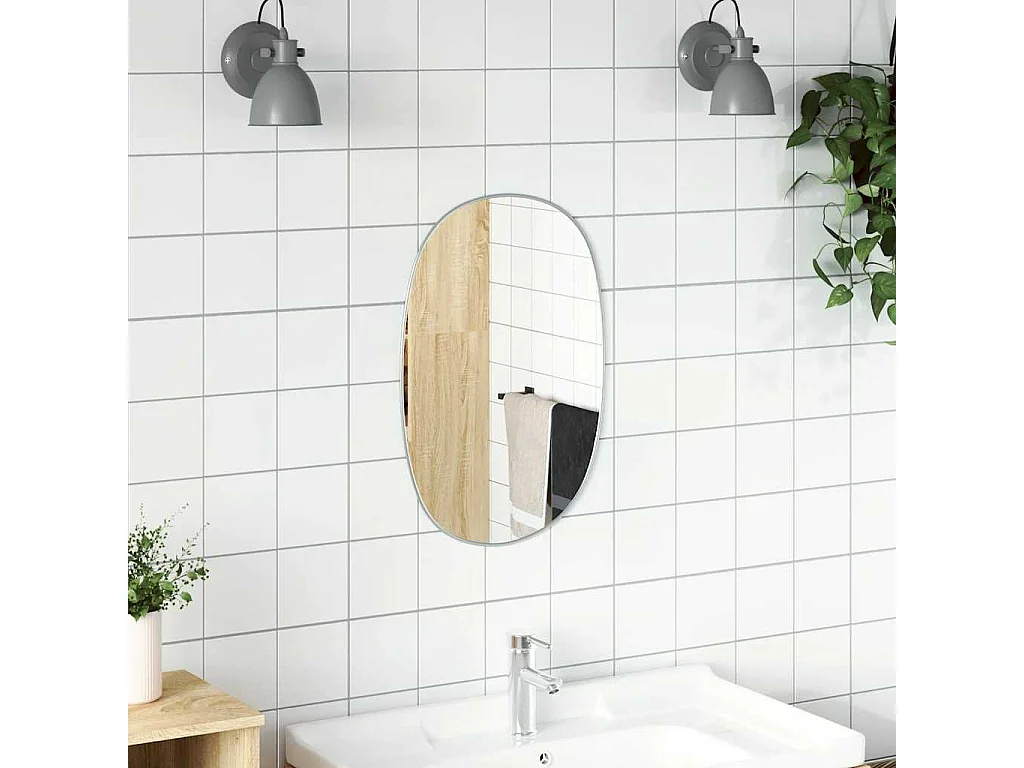 Miroir mural Argenté 60x40 cm