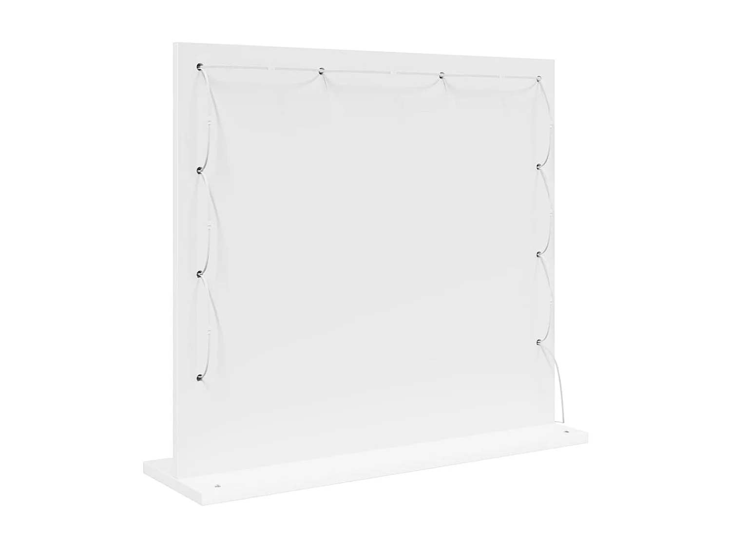 Miroir de vanité avec des lumières à LED Blanc 60 x 55 x 18 cm