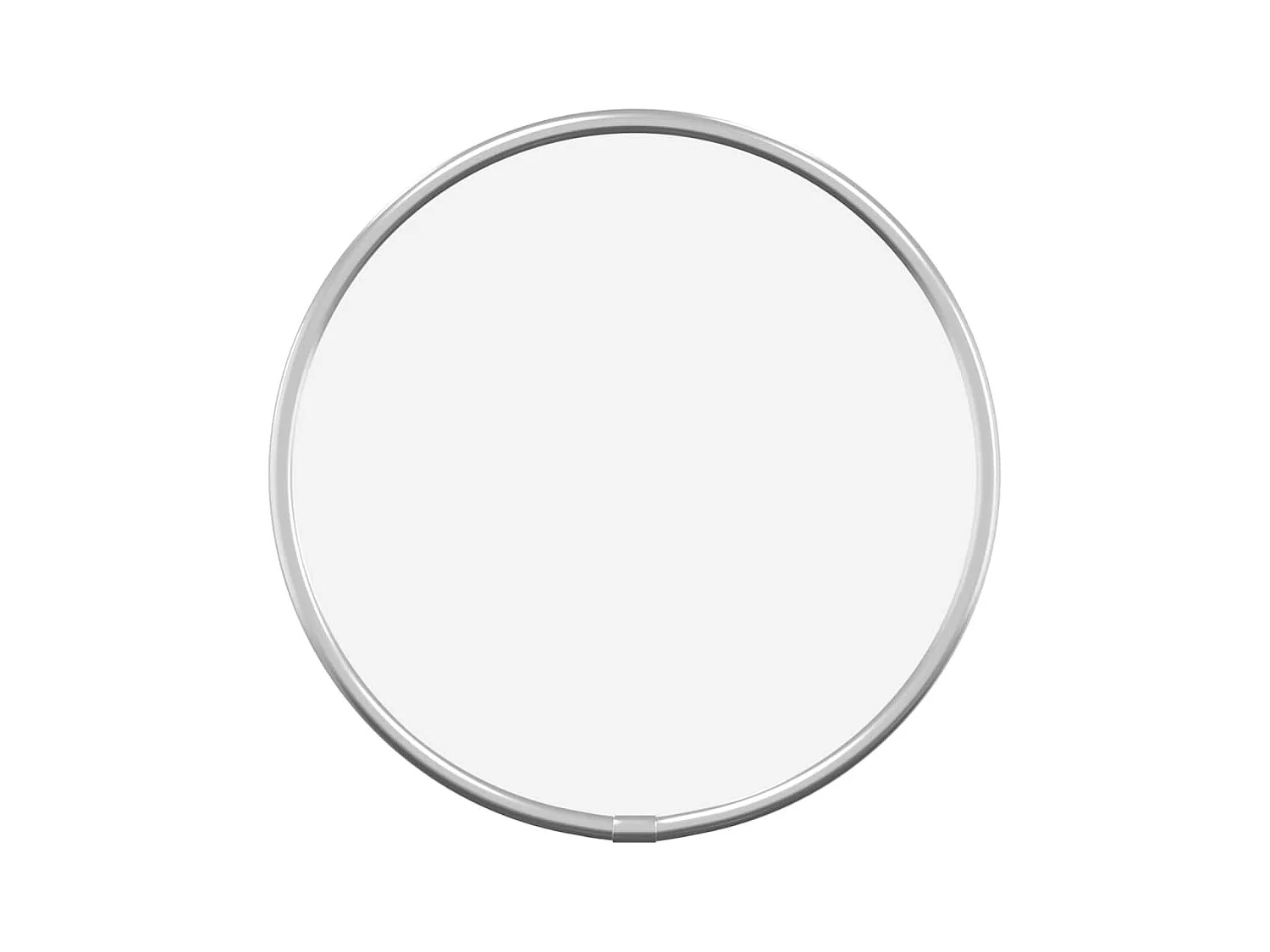 Specchio da parete argentato Ø 20 cm Rotondo