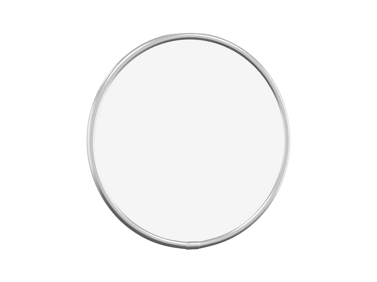 Specchio da parete argentato Ø 20 cm Rotondo