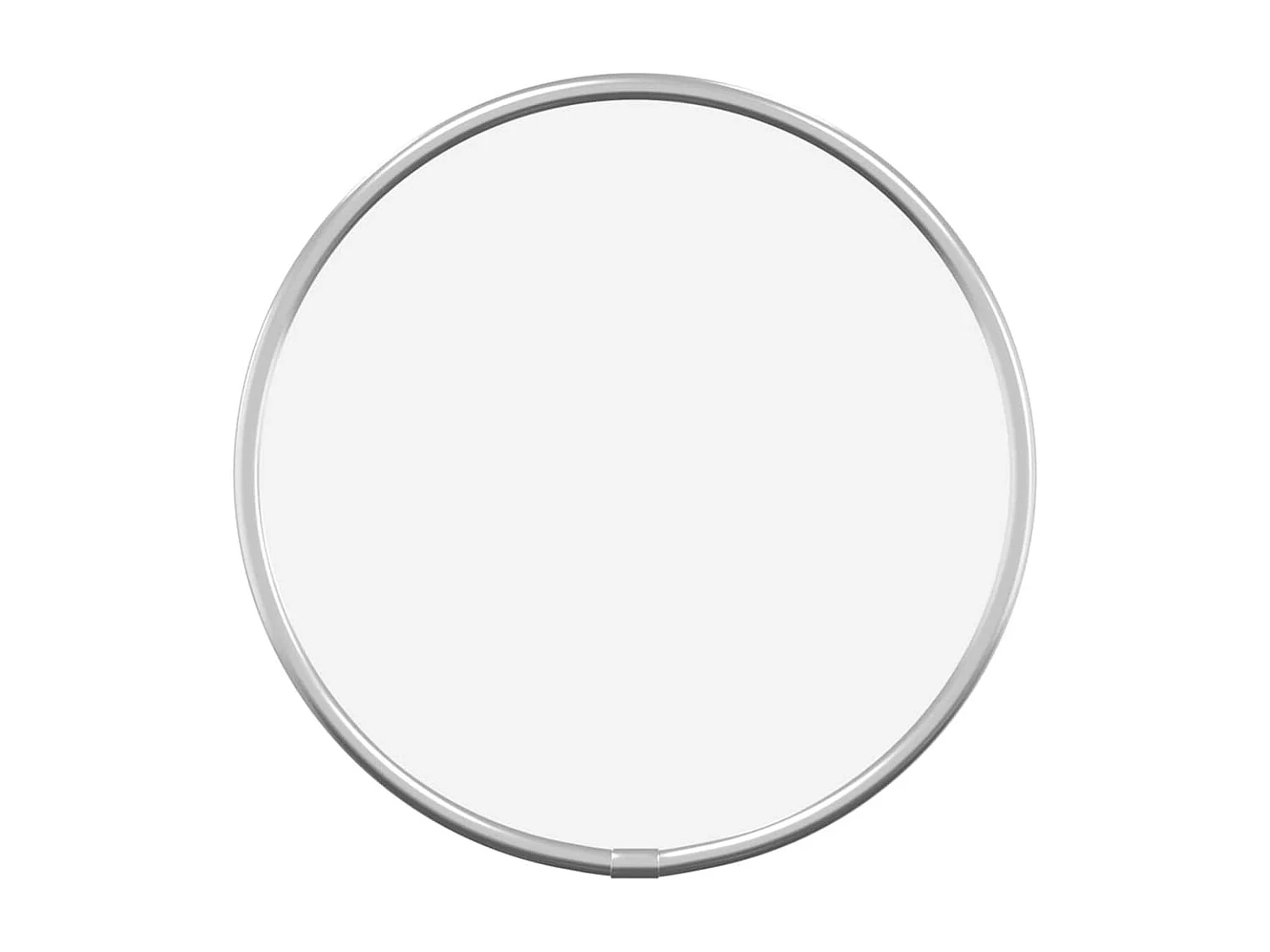 Espejo de pared plateado Ø 20 cm Redondo