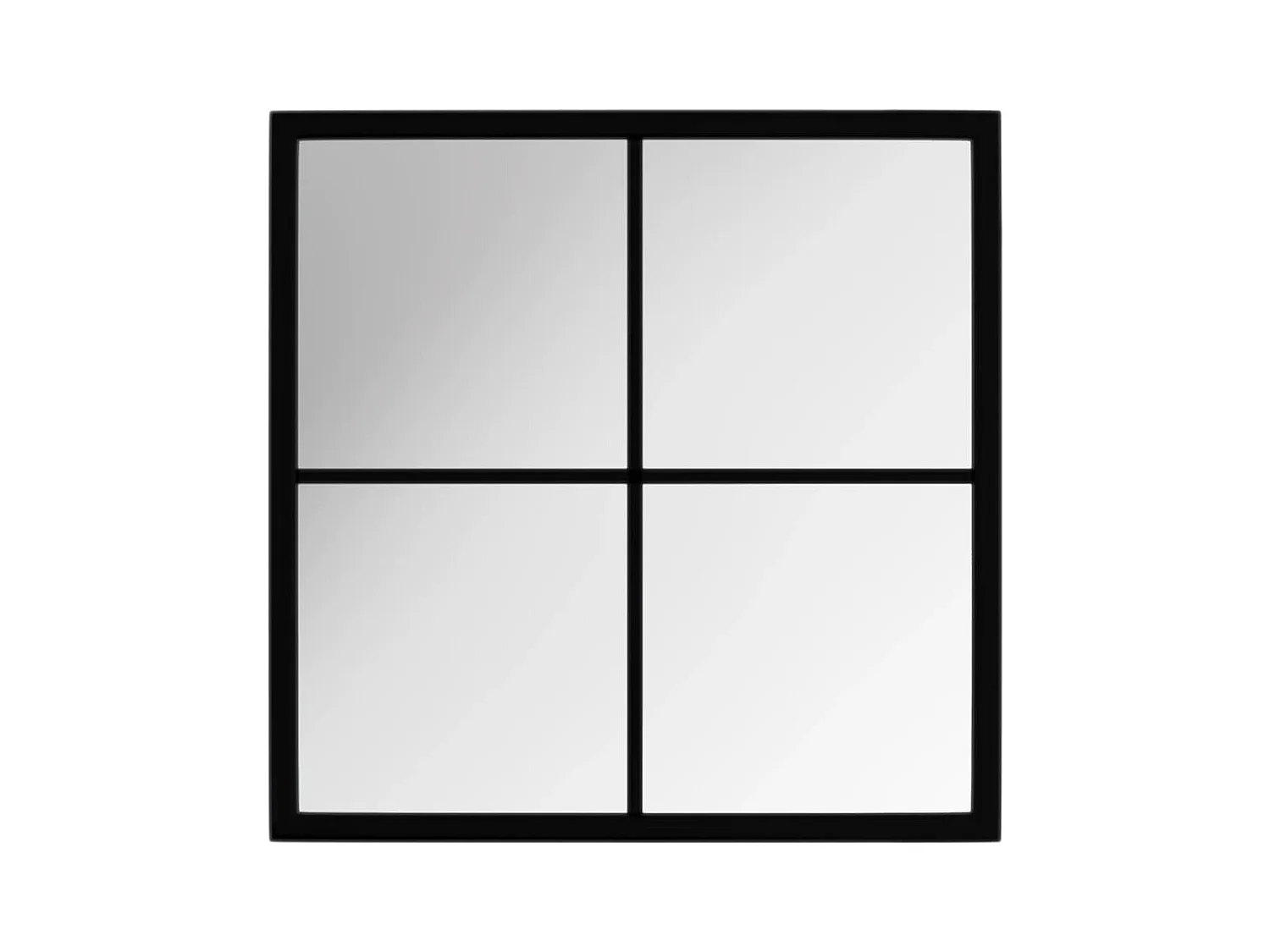 Specchio da parete nero 40x40 cm in metallo