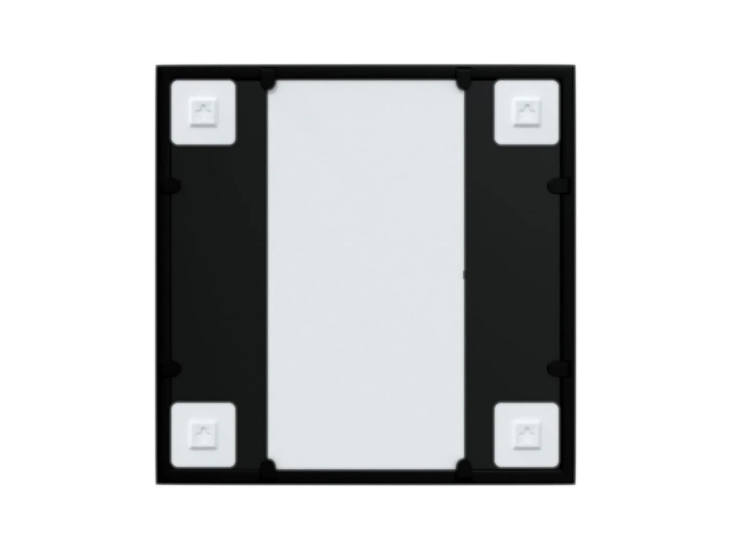 Zwarte wandspiegel 40x40 cm metaal