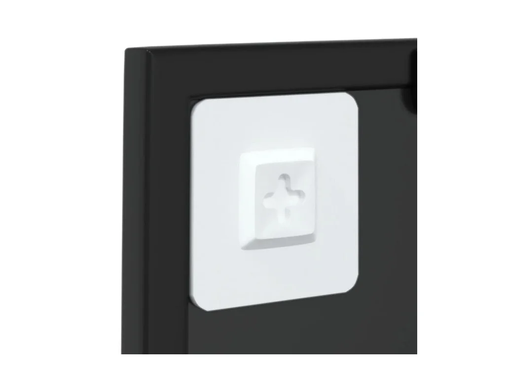 Zwarte wandspiegel 40x40 cm metaal