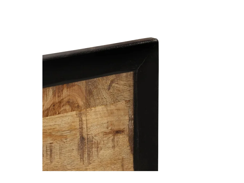 Miroir avec étagères 80x8x55 cm verre et bois massif manguier