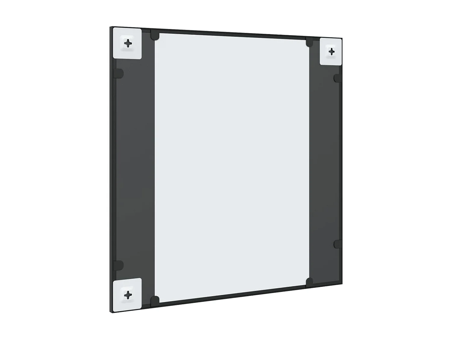 Espejo de pared negro 60x60 cm cuadrado de hierro