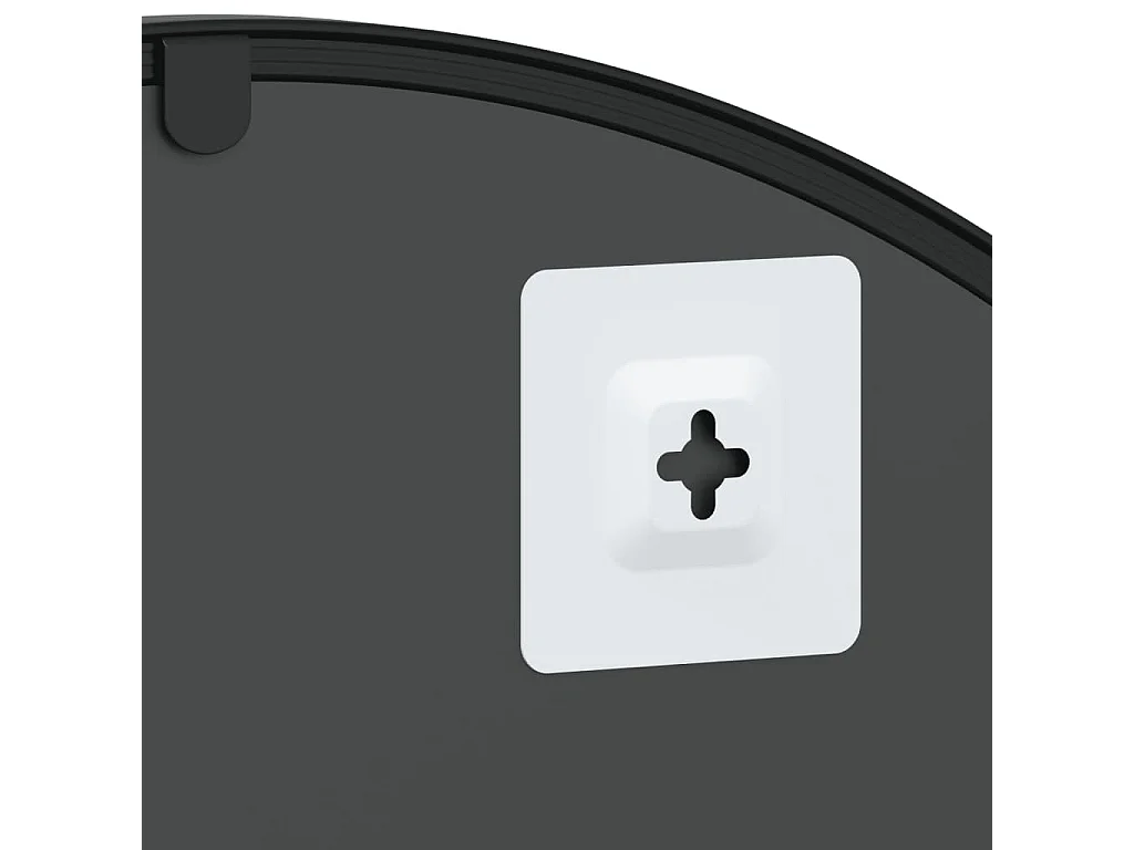 Specchio da parete nero 60x130 cm arco in ferro