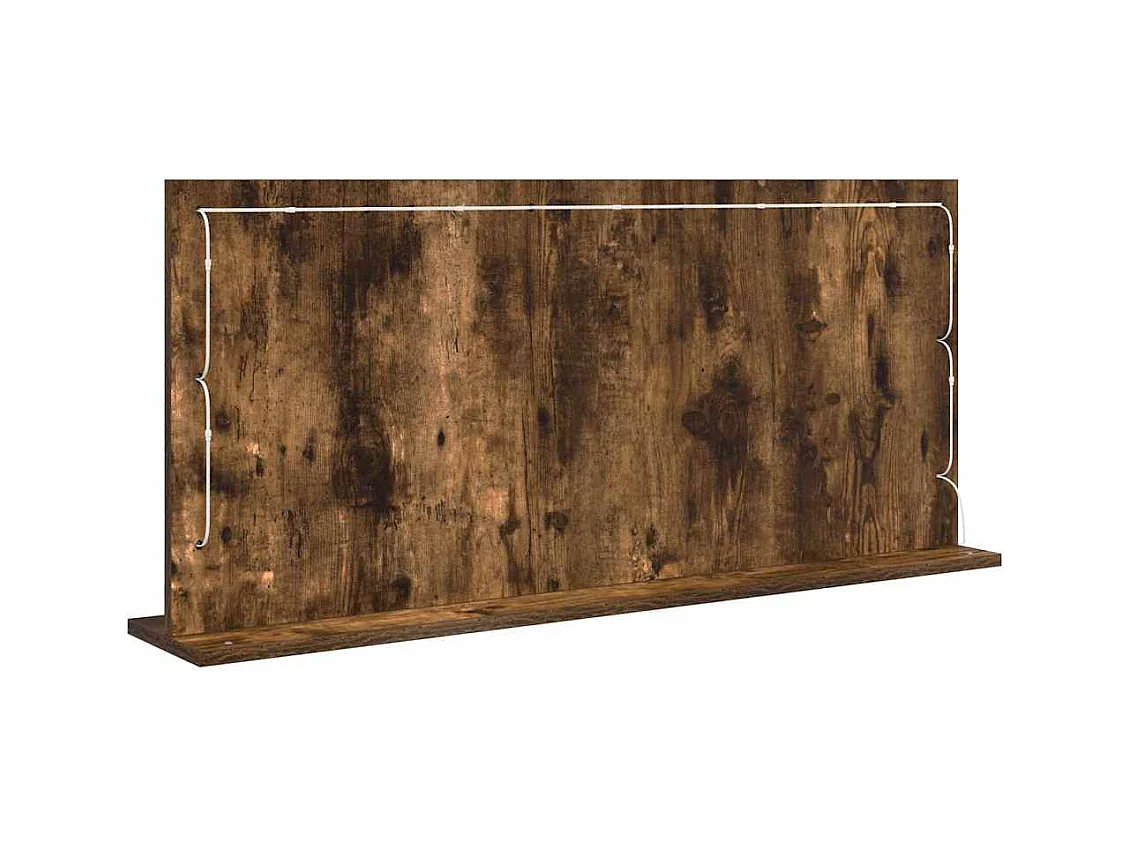 Miroir de vanité avec miroir Chêne fumé 100 x 45 x 18 cm