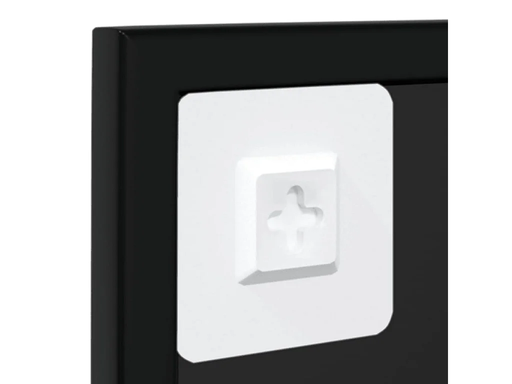 Specchi da parete 2 pezzi nero 100x60 cm metallo