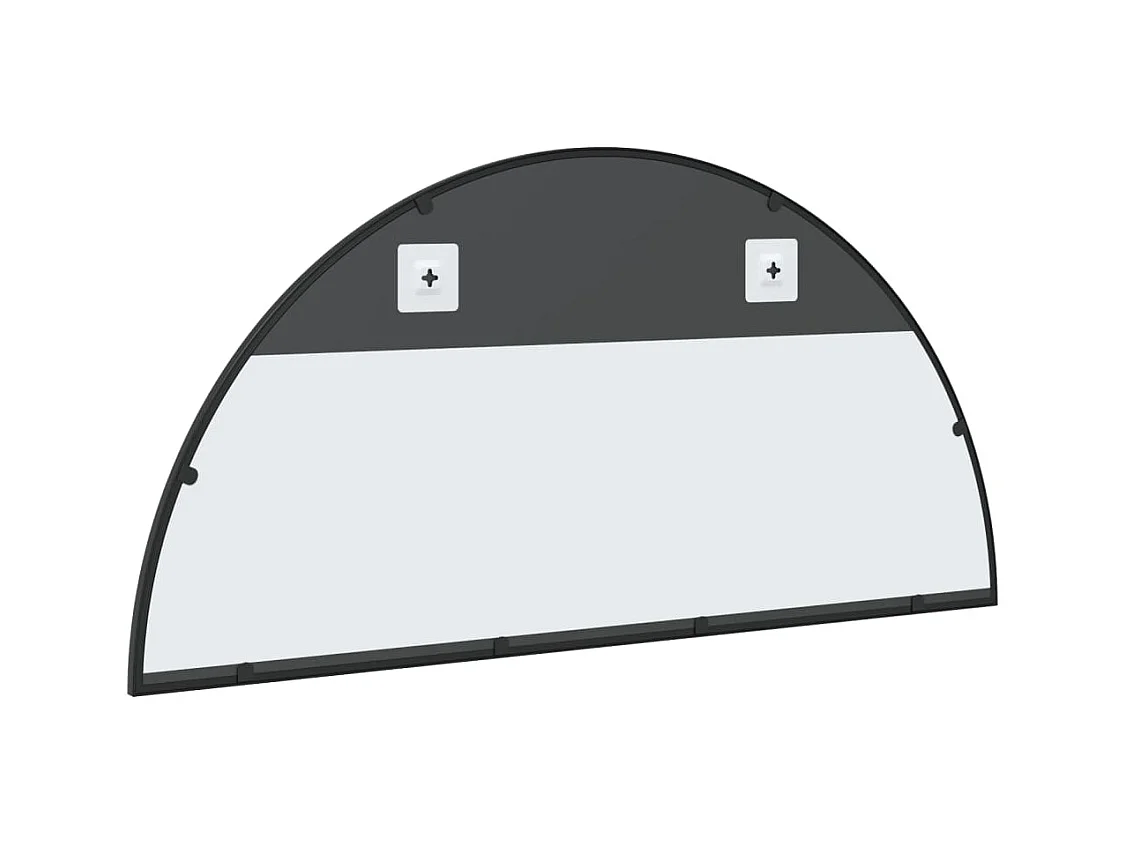 Schwarzer Wandspiegel 100x50 cm Eisenbogen