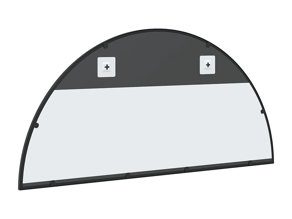 Specchio da parete nero 100x50 cm arco in ferro