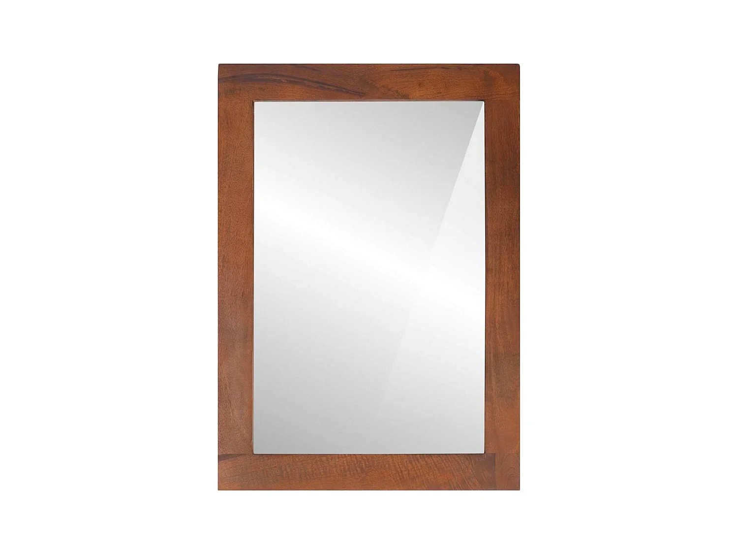 Miroir avec miroir marron et argenté 50 x 70 cm