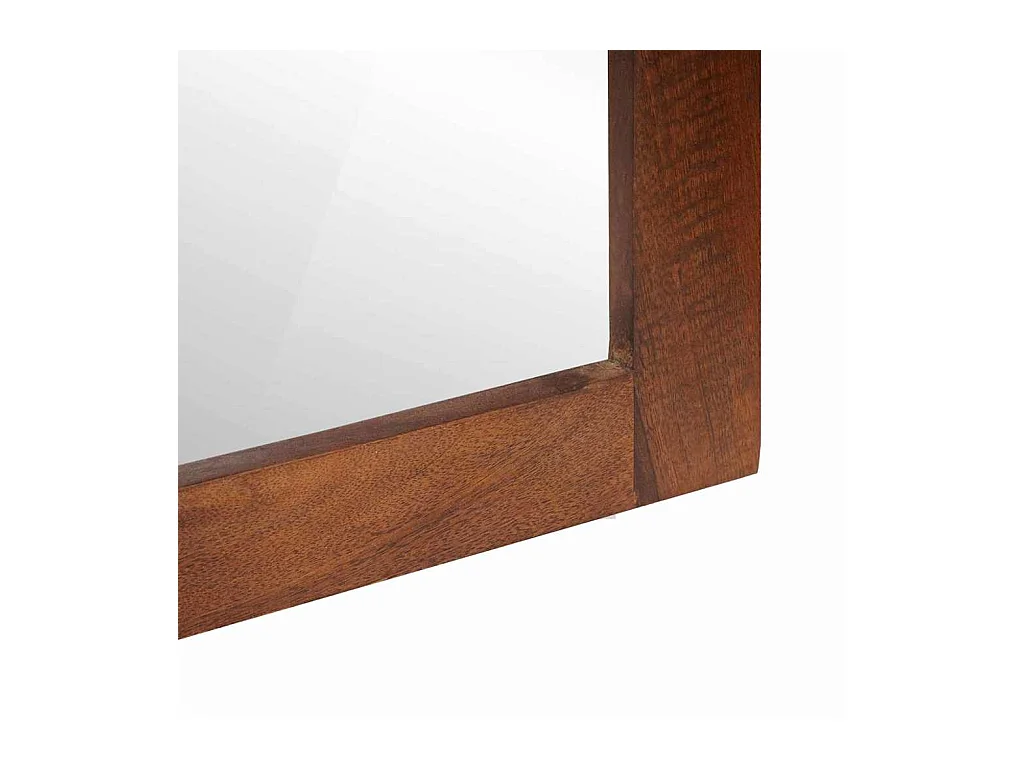 Miroir avec miroir marron et argenté 50 x 70 cm