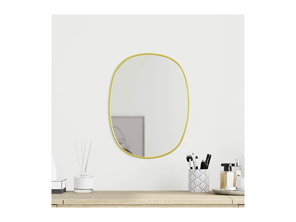 Miroir mural Doré 30x25 cm