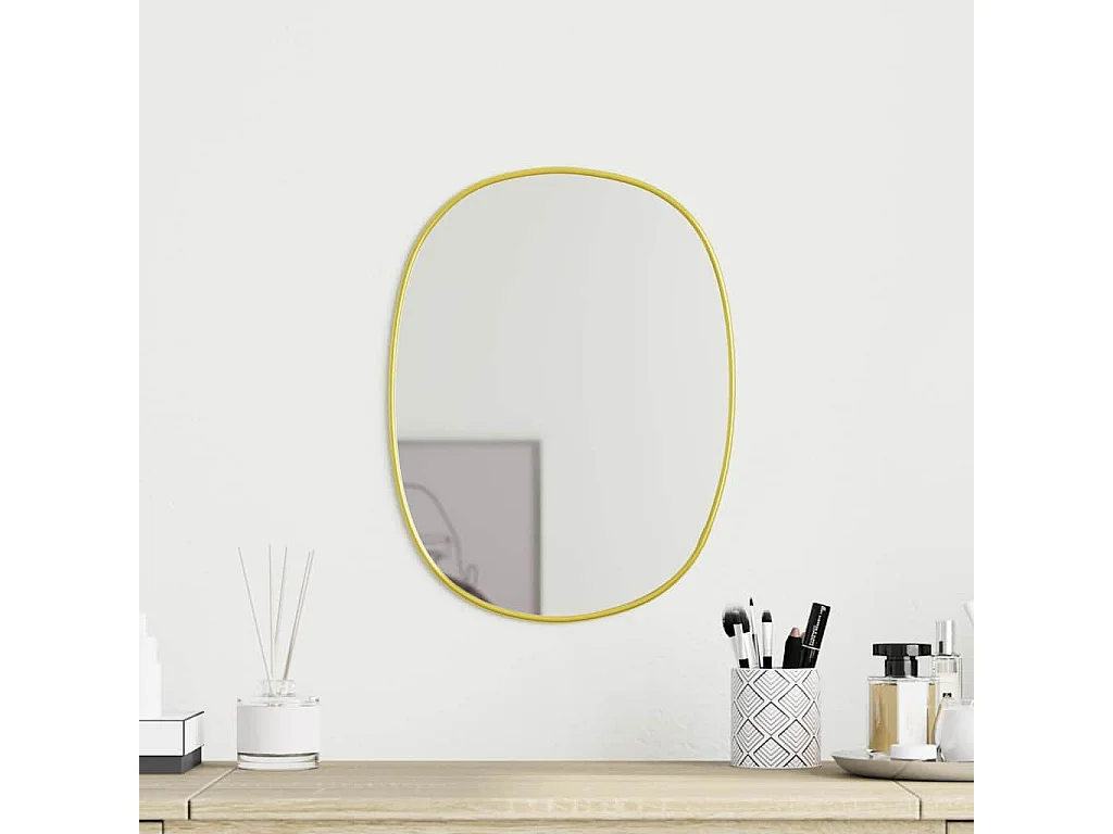 Miroir mural Doré 30x25 cm