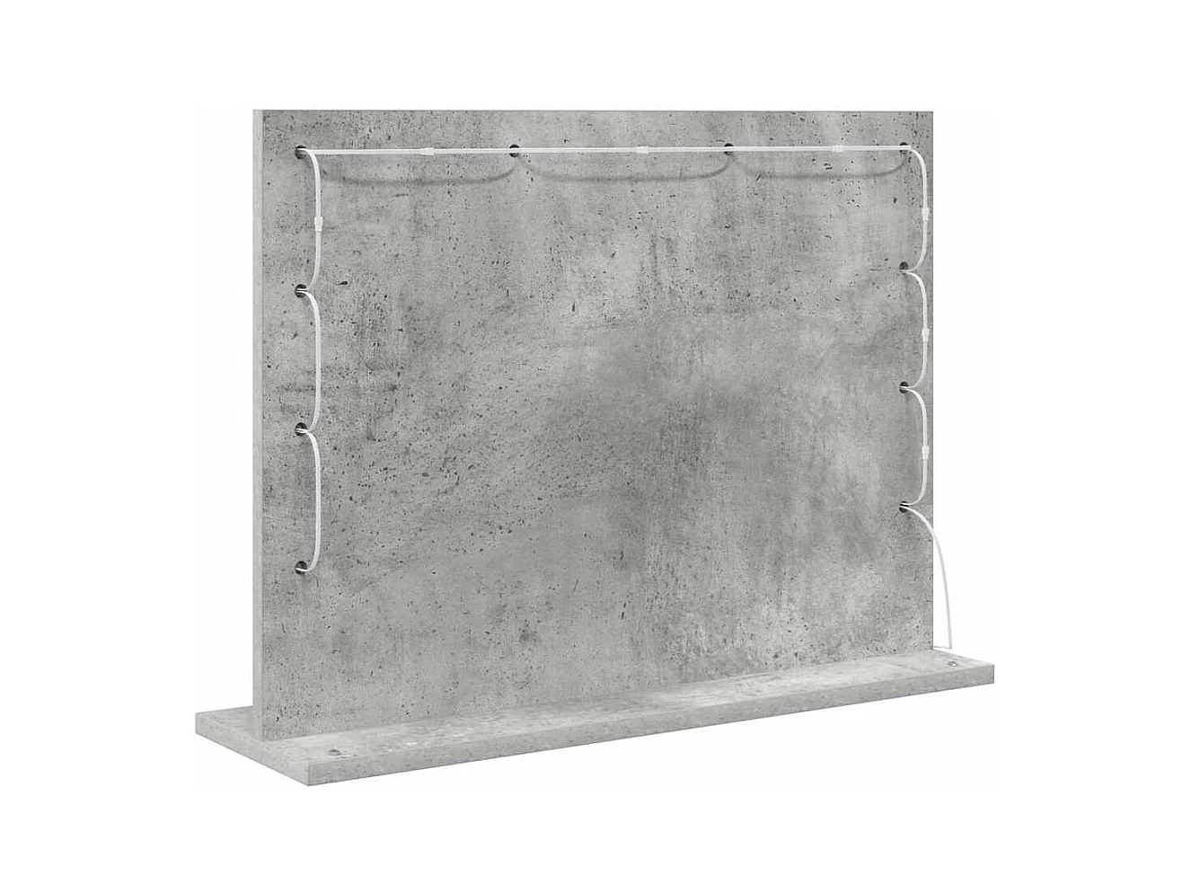 Kaptafelspiegel met spiegel Betongrijs 60 x 45 x 18 cm