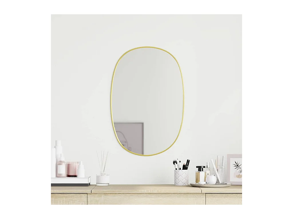 Specchio da parete dorato 60x40 cm