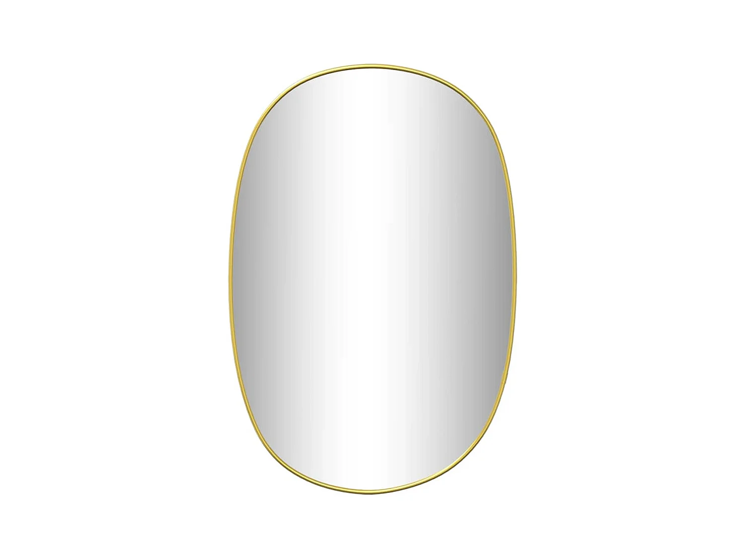 Specchio da parete dorato 60x40 cm